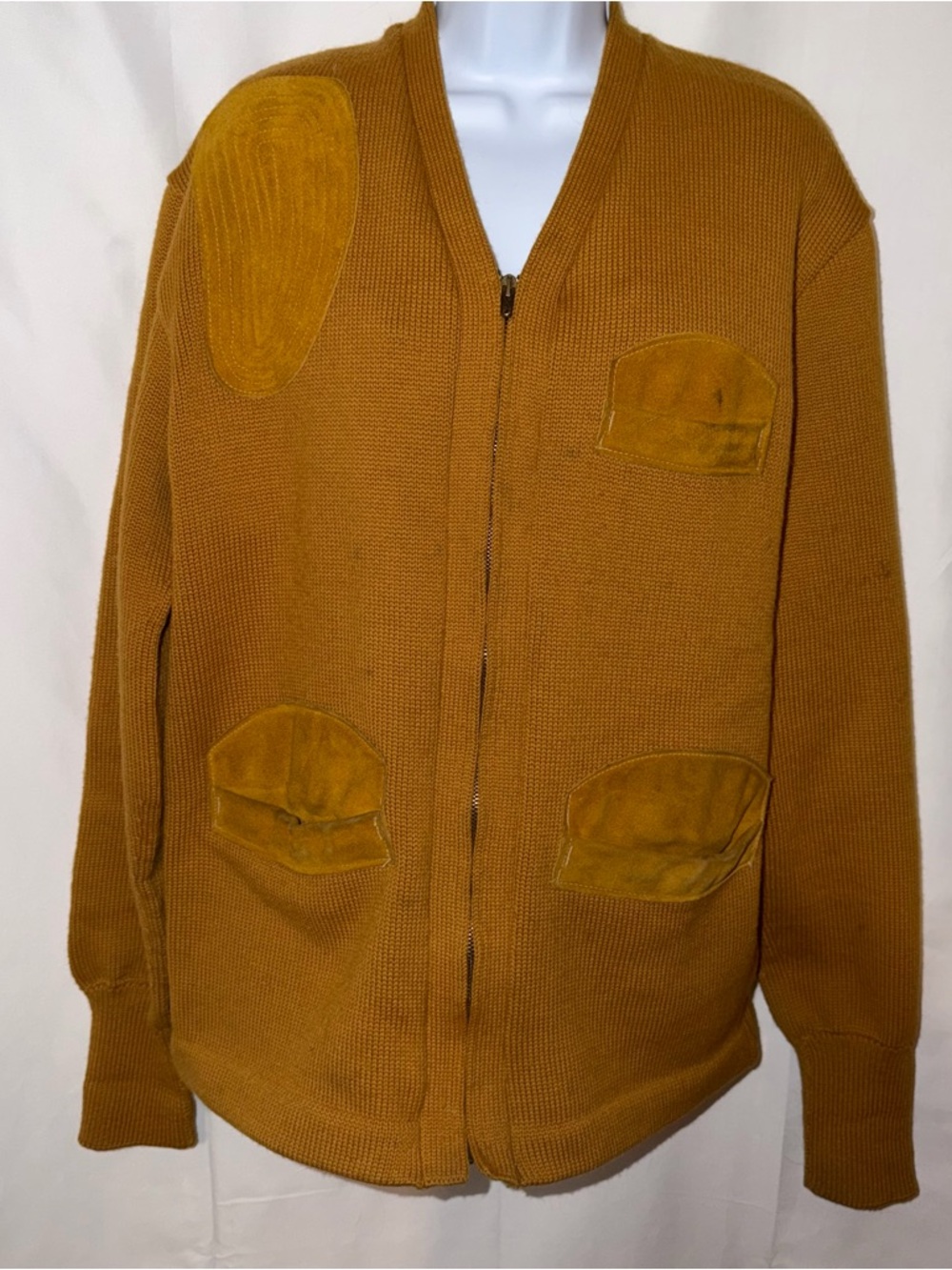 Vintage Shooters Clothing By H.E. Jones. Wool with Leather Padding Size L
